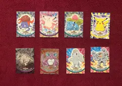 Pokemon Topps Trading Cards Lot of 8 – Pikachu, Holos, Ivysaur, Clefable & More - Image 1