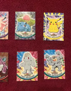 Pokemon Topps Trading Cards Lot of 8 – Pikachu, Holos, Ivysaur, Clefable & More - Image 3