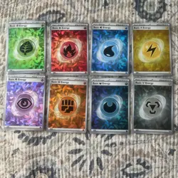 Pokemon TCG Terapagos Ex Ultra Premium Collection Full Set of Energy Cards - Image 1