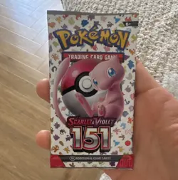 Pokemon TCG Scarlet & Violet 151 Mew Sealed Booster Pack 10 Cards English - Image 1