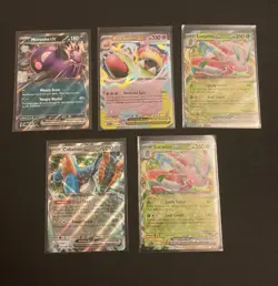 Pokemon TCG Pitch Black EX Double Rare Bundle X 5 Cards - Mint - Image 1
