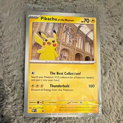Pokemon TCG Pikachu at the Museum Oversized Promo Cards 0025 HP 70 EN 2026 - Image 1