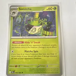 Pokemon TCG Pitch Black Sinistcha 006/084. 2-Cards Lot Normal/Reverse Holo - Image 2