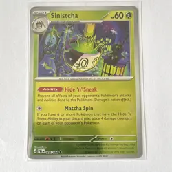 Pokemon TCG Pitch Black Sinistcha 006/084. 2-Cards Lot Normal/Reverse Holo - Image 4