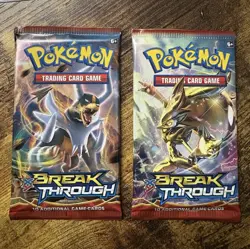 Pokemon TCG XY BREAKthrough Booster Pack Lot 2 Packs 10 Cards Each English - Image 1