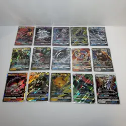 Lot Of 15 Pokemon GX Cards Mewtwo Glaceon Tapu Koko Ho-Oh Nihilego Tauros VG - Image 1