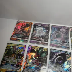 Lot Of 15 Pokemon GX Cards Mewtwo Glaceon Tapu Koko Ho-Oh Nihilego Tauros VG - Image 2