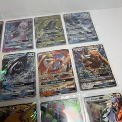 Lot Of 15 Pokemon GX Cards Mewtwo Glaceon Tapu Koko Ho-Oh Nihilego Tauros VG - Image 3