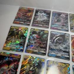 Lot Of 15 Pokemon GX Cards Mewtwo Glaceon Tapu Koko Ho-Oh Nihilego Tauros VG - Image 4