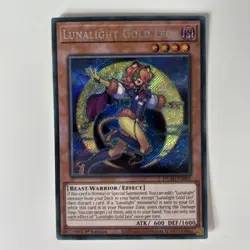 YUGIOH Lunalight Gold Leo (DUAD-EN005) Secret Rare 1st Edition Near Mint - Image 1