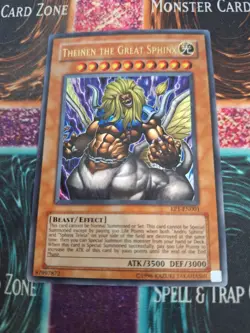 Yugioh Theinen the Great Sphinx EP1-EN001 Ultra Rare Unlimited Near Mint - Image 1