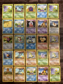Pokemon Vintage Base Set 2 Bulk Lot 44 Cards No Holos Conditions From LP To HP - Image 1