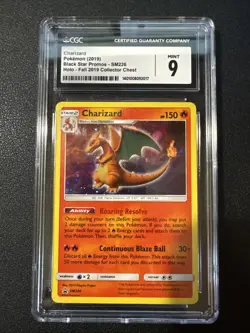 Pokemon 2015 Black Star Promo Charizard Sm 226 Collector Chest CGC Mint 9 Holo - Image 1