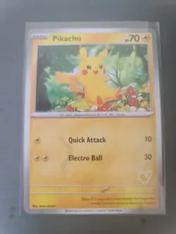 Pokemon TCG Pikachu My First Battle Blue & Silver Border Pair Of Cards - Image 3