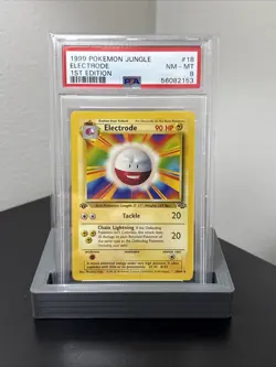 1999 Pokemon Jungle - Electrode 18/64 - 1st Edition - PSA 8 - Image 1