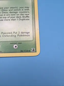 Ditto (Bulbasaur) Pokemon Card 36/113 EX Delta Species Non Holo - Great - Image 5