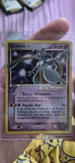 Mewtwo Gold Star 103/110 Ex Holon Phantoms Holo Rare Pokemon Card 2006 - Image 1