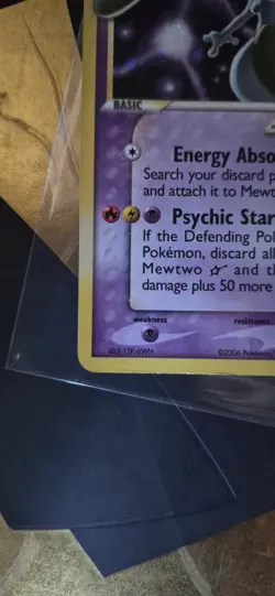 Mewtwo Gold Star 103/110 Ex Holon Phantoms Holo Rare Pokemon Card 2006 - Image 4
