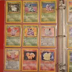 Nintendo Pokemon TCG 171-Card Lot Binder Base Set & Team Rocket Holo Rare - Image 4