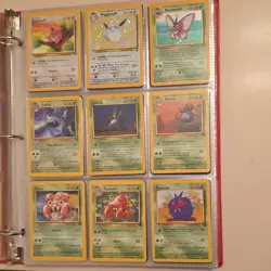 Nintendo Pokemon TCG 171-Card Lot Binder Base Set & Team Rocket Holo Rare - Image 5