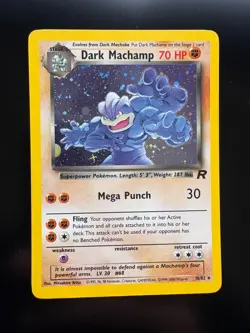Dark Machamp Holo 10/82 Team Rocket Pokemon Card 2000 WOTC Rare - LP - Image 1