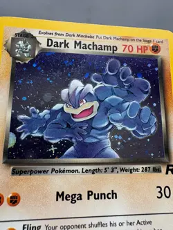 Dark Machamp Holo 10/82 Team Rocket Pokemon Card 2000 WOTC Rare - LP - Image 3