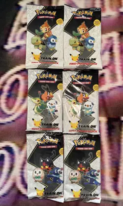 Pokemon TCG First Partner Pack: Set of 6 (Sinnoh/Unova/Alola) 820650809620 - Image 1