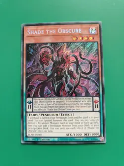 BLZD En083 Shade The Obscure Secret Rare 1st Edition Yu-Gi-Oh Card Near Mint - Image 1