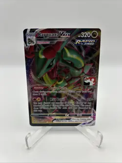 111/203 Rayquaza VMAX Prize Pack Pokemon TCG League Play Stamped Evolving Skies - Image 1