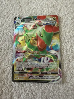 Pokemon Rayquaza VMAX 101/159 Crown Zenith Holo Ultra Rare Rapid Strike English - Image 1