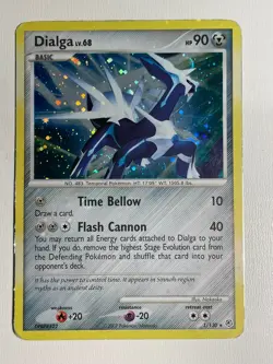 Nintendo Pokemon TCG Dialga 1/130 Diamond & Pearl Holo Rare HP 90 EN 2007 - Image 1