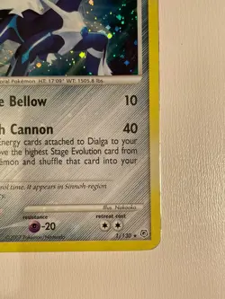 Nintendo Pokemon TCG Dialga 1/130 Diamond & Pearl Holo Rare HP 90 EN 2007 - Image 4