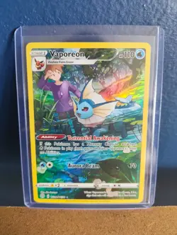 Pokemon TCG - Vaporeon TG02/TG30 Brilliant Stars Trainer Gallery - Image 1