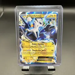 Thundurus EX 2013 Pokemon B & W Black Star Promo #BW81 Electric Type - Image 1