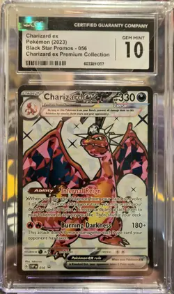 Charizard ex 056 CGC 10 GEM MINT Black Star Promo Premium Collection Pokemon - Image 1