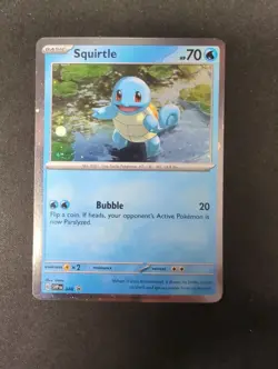 Pokemon TCG - Squirtle SVP048 Black Star Holo Promo - S&V 151 - NM - Image 1