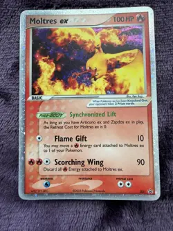 Pokemon TCG EX Collector’s Window Tin Moltres EX Black Star Promo 031 MP - Image 1