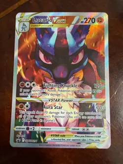 Pokemon Card TCG - Lucario VSTAR SWSH291 Sword & Shield Black Star Promo NM - Image 1