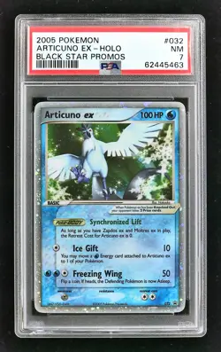 Pokemon Articuno ex 032 Nintendo Promos Black Star PSA 7 - Image 1