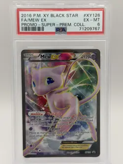 Mew EX Full Art #XY126 - XY Black Star Promos - Pokemon 2016 - PSA 6 - Image 1