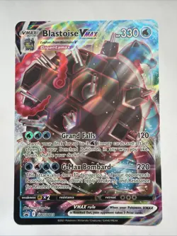 Pokemon TCG Jumbo Blastoise VMAX SWSH103 Black Star Promo Card - Image 1