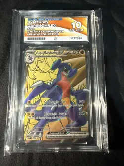 Cynthia’s Garchomp ex SVP 204 Black Star Promo Graded Pokemon TCG Card Ace 10 - Image 1