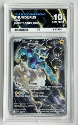 Thundurus Black Star Promo #209 - Pokemon TCG: Black Bolt Ace 10 Gem Mint - Image 1