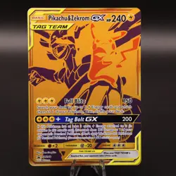 Pokemon TCG | Pikachu & Zekrom GX SM248 | Tag Team Black Star Promo | NM - Image 1