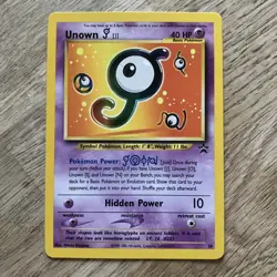 Pokemon Unown J 38 Wizards Black Star Promo TCG Card - Image 1