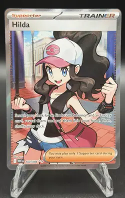 Pokemon Hilda Full Art Holo Ultra Rare Trainer Sv: White Flare #164/086 NM - Image 1