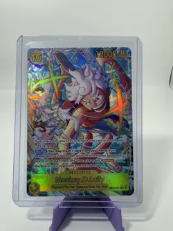 2026 One Piece Monkey D Luffy EB04-061 SEC Alt Art Gear 5 English OP15 NM - Image 3