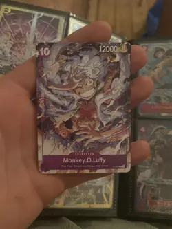 Bandai One Piece Card Game Monkey D Luffy P-041 Promo Foil Alt Art 12000 - Image 1