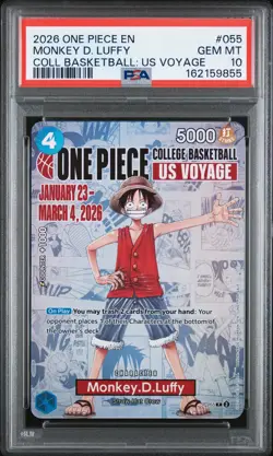 2026 ONE PIECE PROMOS #055 MONKEY D. LUFFY PSA 10 - Image 1