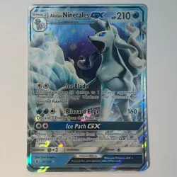 Alolan Ninetales GX 22/145 Pokemon TCG S&M Guardians Rising Ultra Rare NM - Image 1